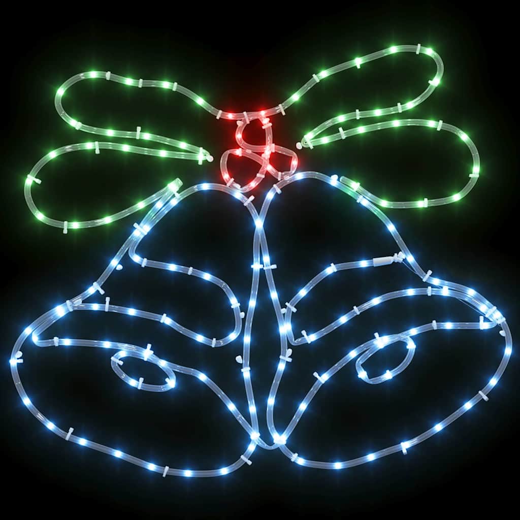 Juleklokke 144 LED'er Flerfarvet 57 x 47,5 cm PVC