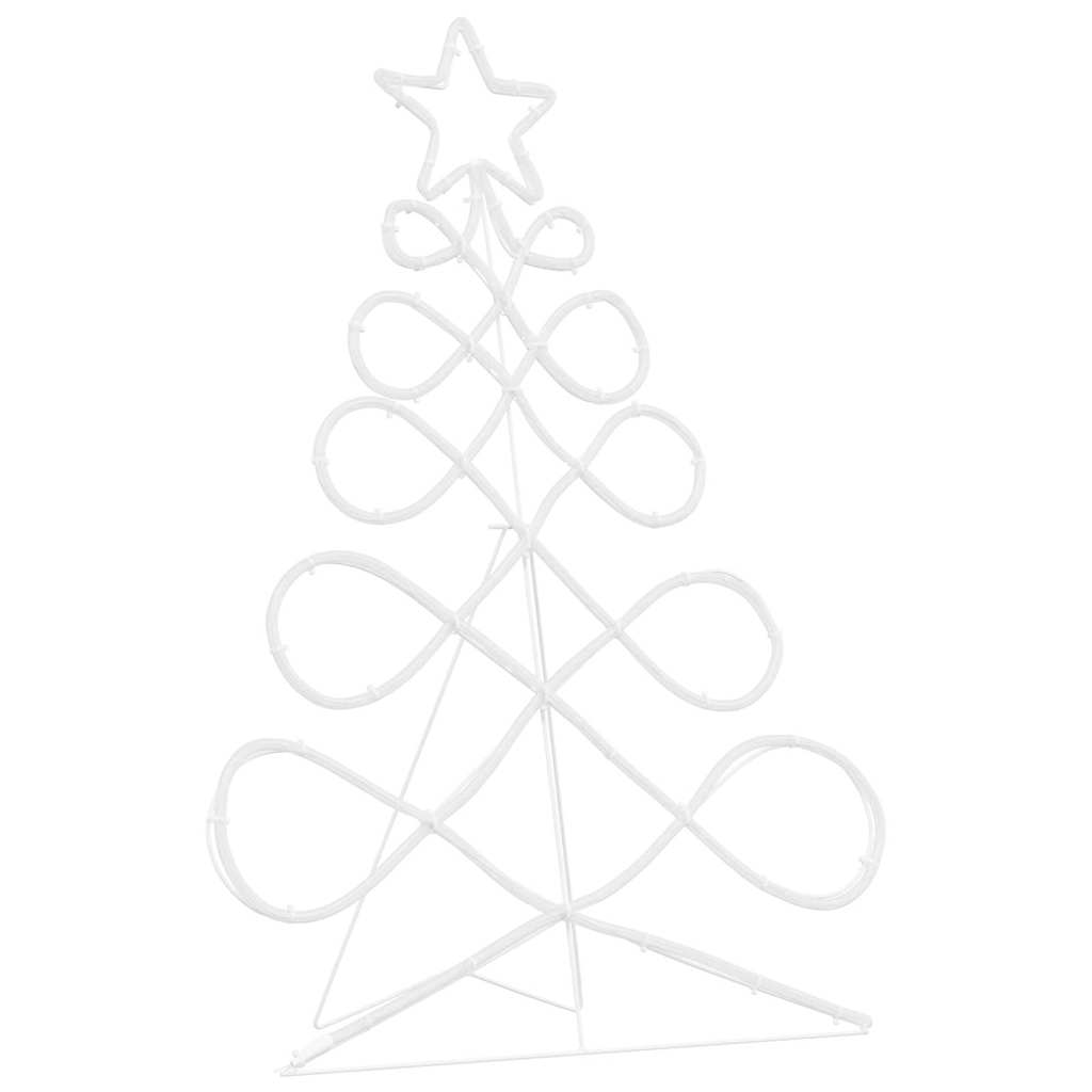 Lys i form af et juletre 144 LED'er Flerfarvet 78 x 58 cm PVC
