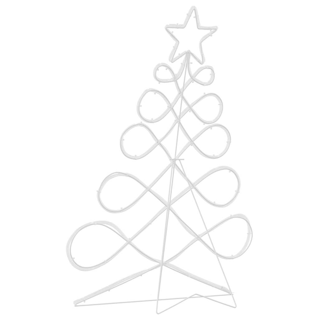 Lys i form af et juletre 144 LED'er Flerfarvet 78 x 58 cm PVC