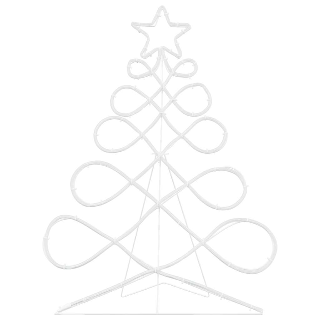 Lys i form af et juletre 144 LED'er Flerfarvet 78 x 58 cm PVC