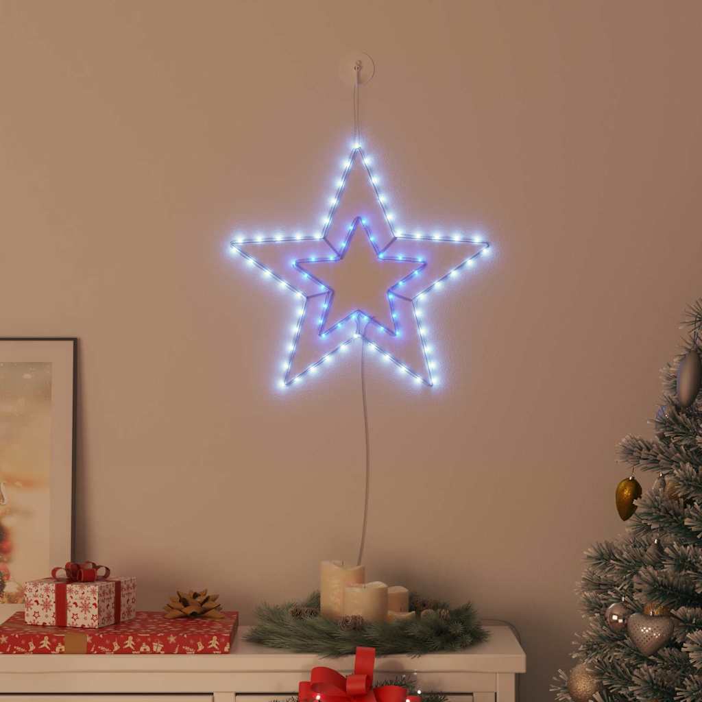 Jule Stjerne 72 LED'er Kold Hvid 51,5 x 50 x 0,65 cm Jern