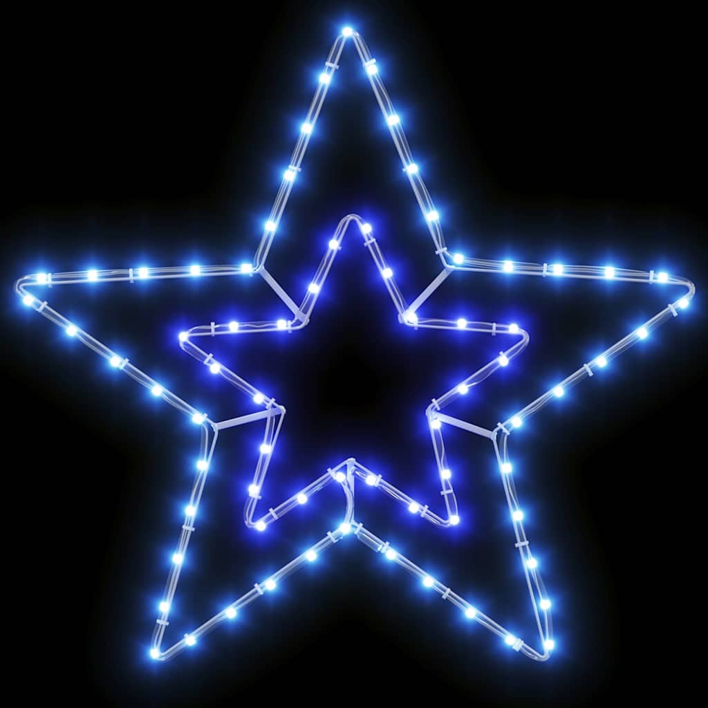 Jule Stjerne 72 LED'er Kold Hvid 51,5 x 50 x 0,65 cm Jern