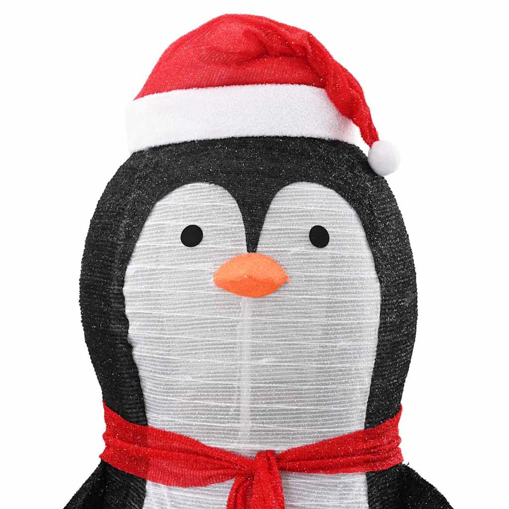 Sne Pingvin Figur med 600 LED'er Varm hvid 78 x 178 cm Stof