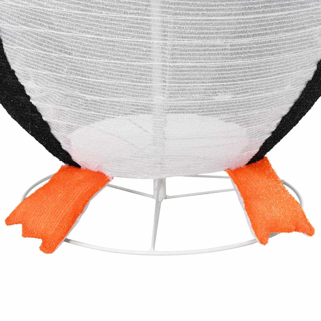 Sne Pingvin Figur med 600 LED'er Varm hvid 78 x 178 cm Stof