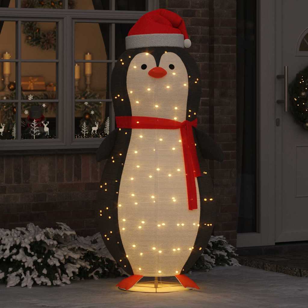 Sne Pingvin Figur med 600 LED'er Varm hvid 78 x 178 cm Stof