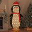 Sne Pingvin Figur med 600 LED'er Varm hvid 78 x 178 cm Stof