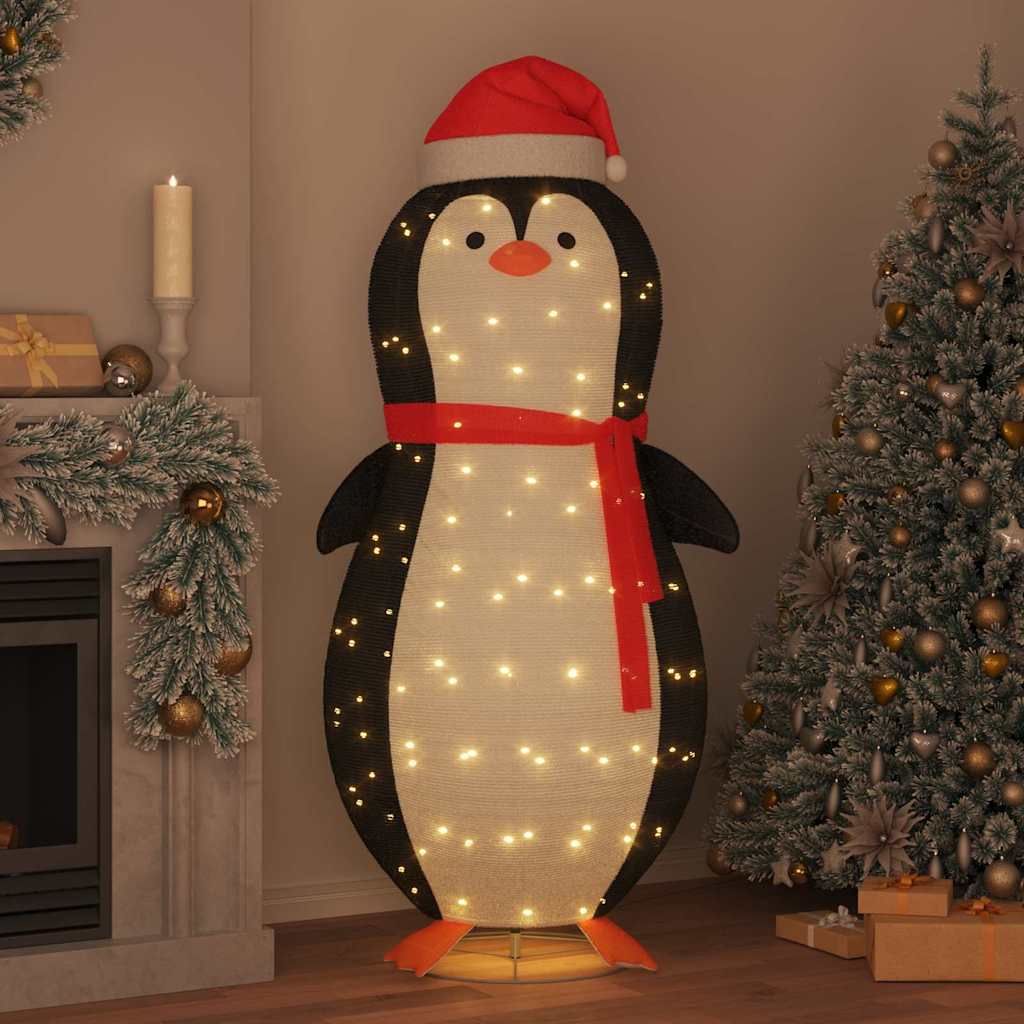 Sne Pingvin Figur med 600 LED'er Varm hvid 78 x 178 cm Stof