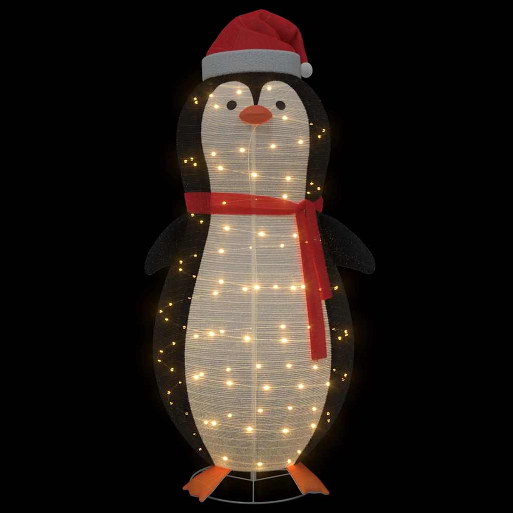 Sne Pingvin Figur med 600 LED'er Varm hvid 78 x 178 cm Stof