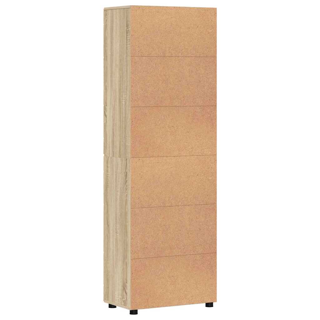 Highboard FLORIN 60 x 35 x 182 cm Sonoma eg Konstrueret træ