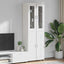 Highboard FLORIN 60 x 35 x 182 cm Hvid Konstrueret træ