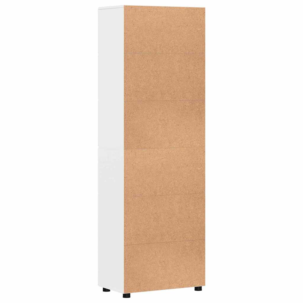 Highboard FLORIN 60 x 35 x 182 cm Høj gloss hvid