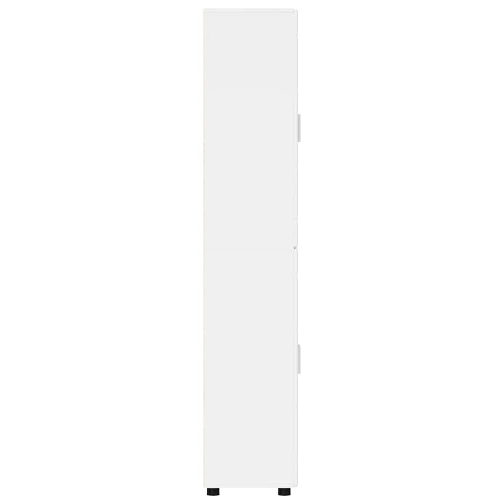 Highboard FLORIN 60 x 35 x 182 cm Høj gloss hvid