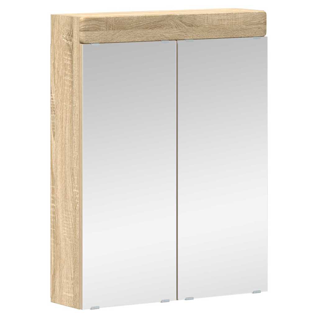 Badeværelsesmøbel sæt TULUM 2 stk. Sonoma eg 60 x 34 x 63 cm