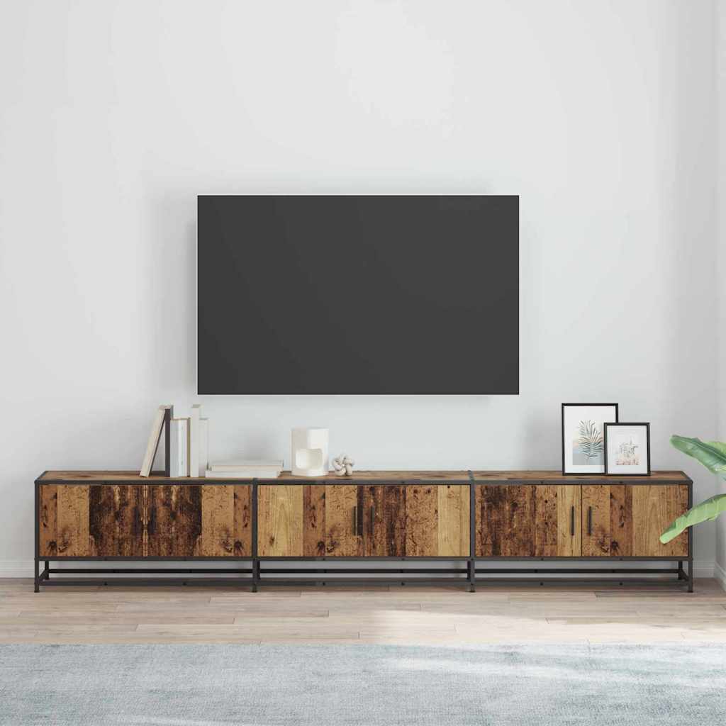TV Enheder 240 x 35 x 41 cm Gammelt træ Konstrueret træ