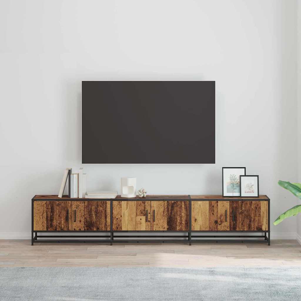 TV Enheder 210 x 35 x 41 cm Gammelt træ Konstrueret træ