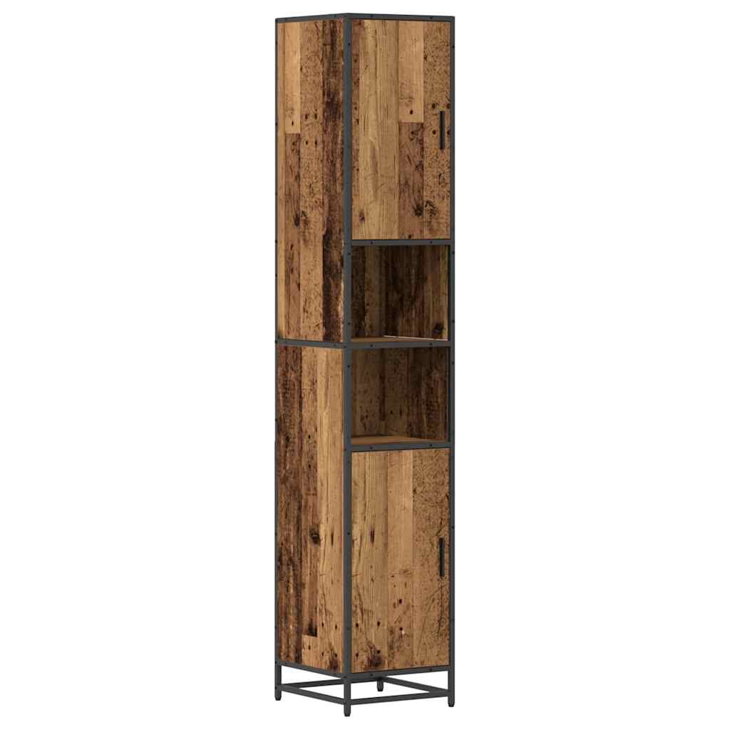 Badeværelsesmøbel sæt 3 stk. Gammelt træ 80 x 33 x 60 cm