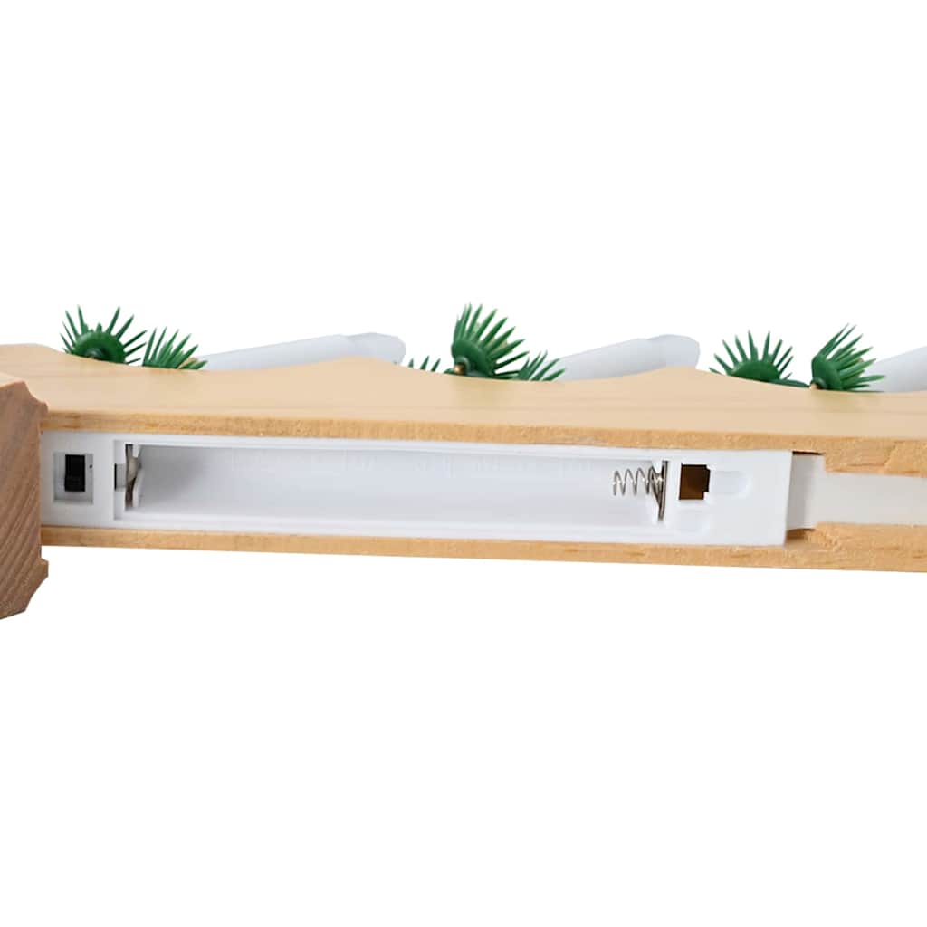 Julelys bro 3 stk. 7 LED'er Varm hvid 39.5 x 5 x 29 cm