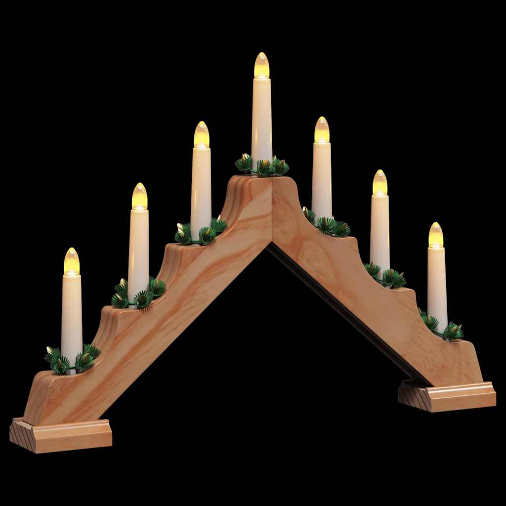 Julelys bro 3 stk. 7 LED'er Varm hvid 39.5 x 5 x 29 cm