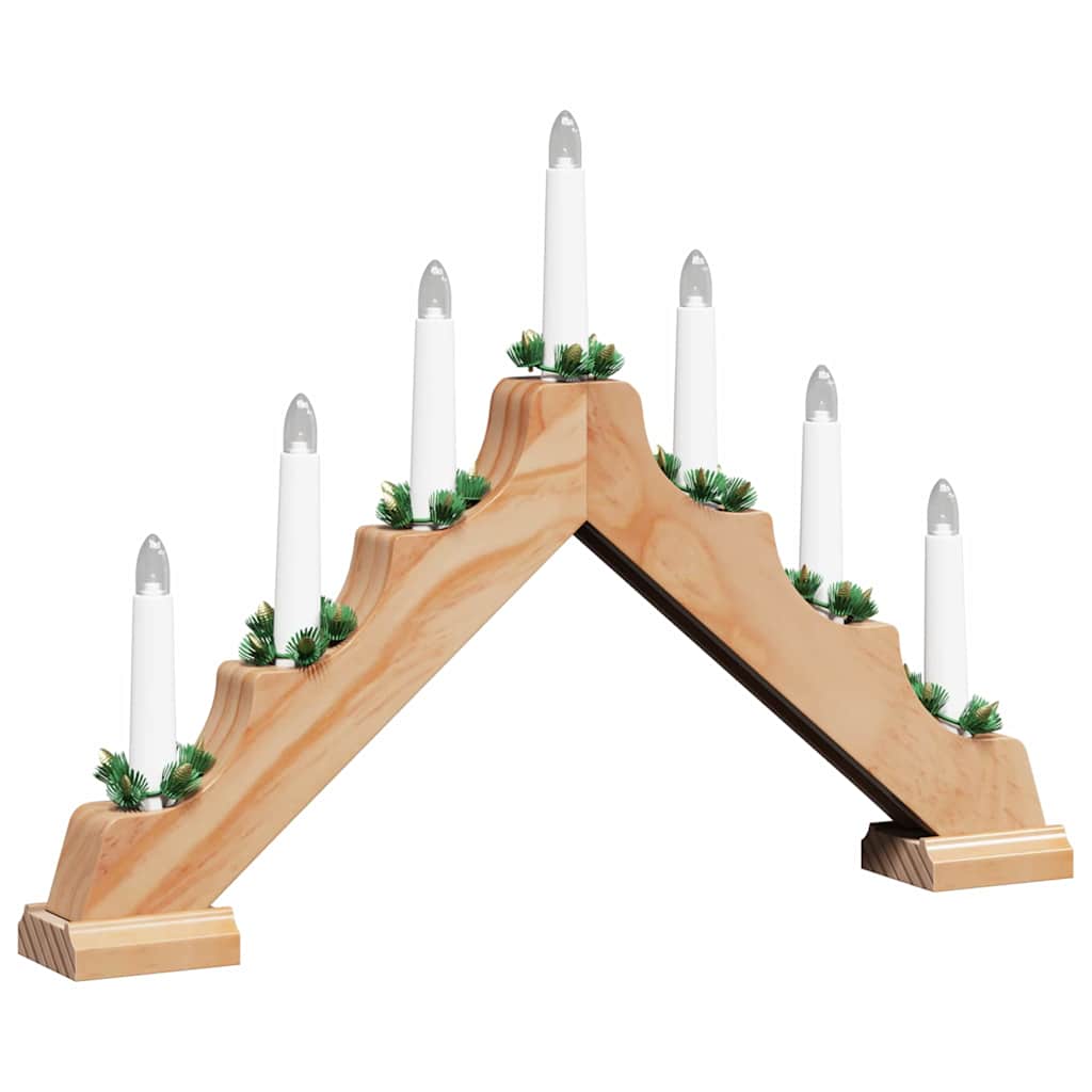 Julelys bro 3 stk. 7 LED'er Varm hvid 39.5 x 5 x 29 cm