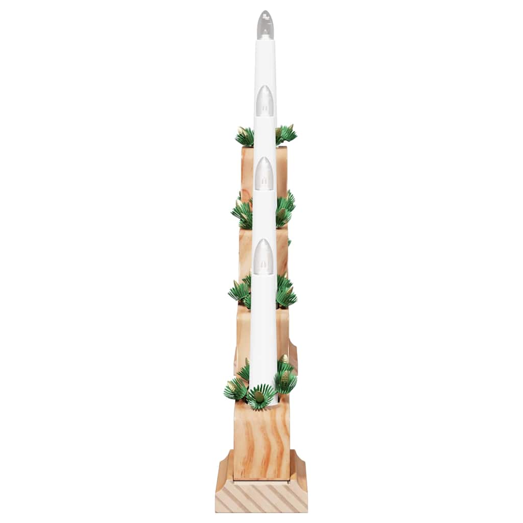Julelys bro 3 stk. 7 LED'er Varm hvid 39.5 x 5 x 29 cm