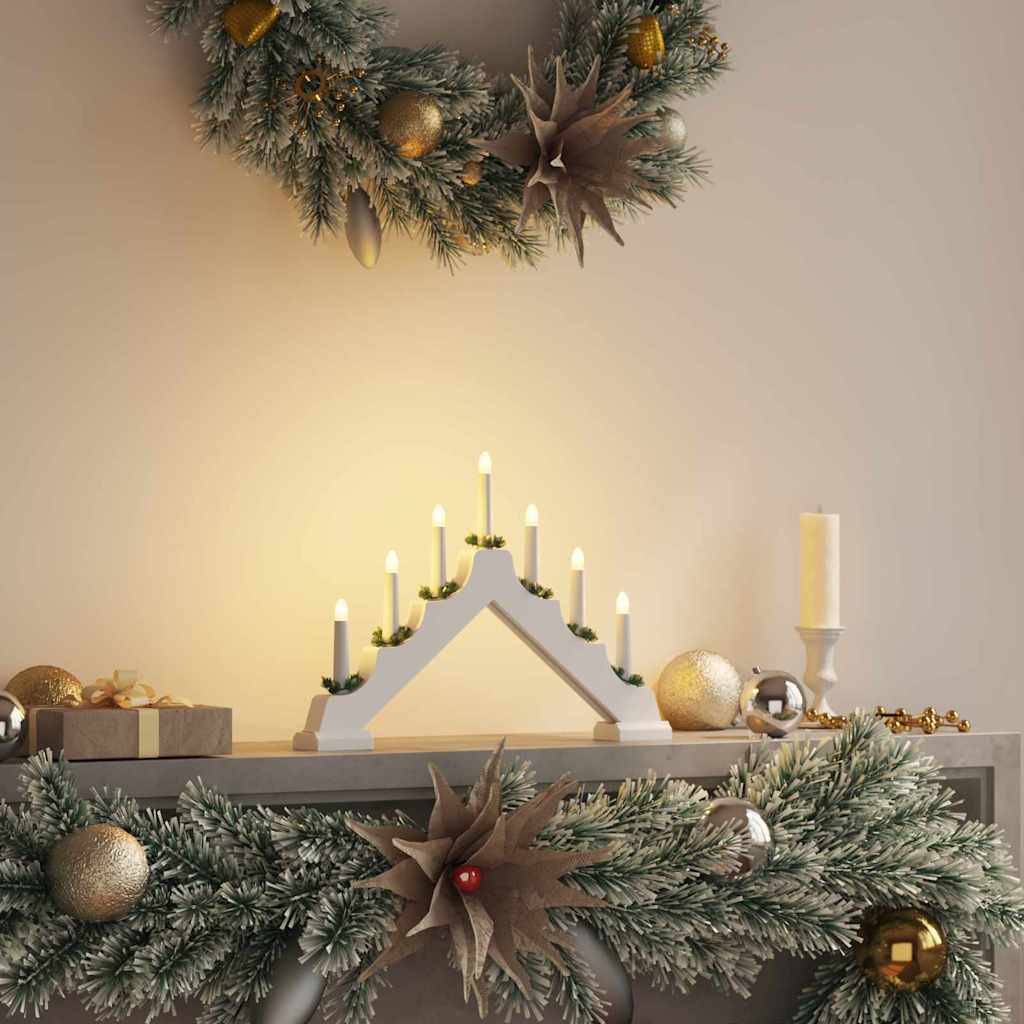 Julelys bro 7 LED'er Varm hvid 39.5 x 5 x 29 cm