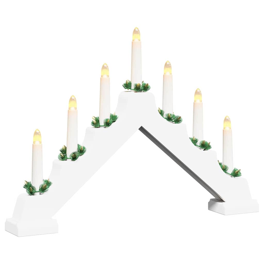 Julelys bro 7 LED'er Varm hvid 39.5 x 5 x 29 cm