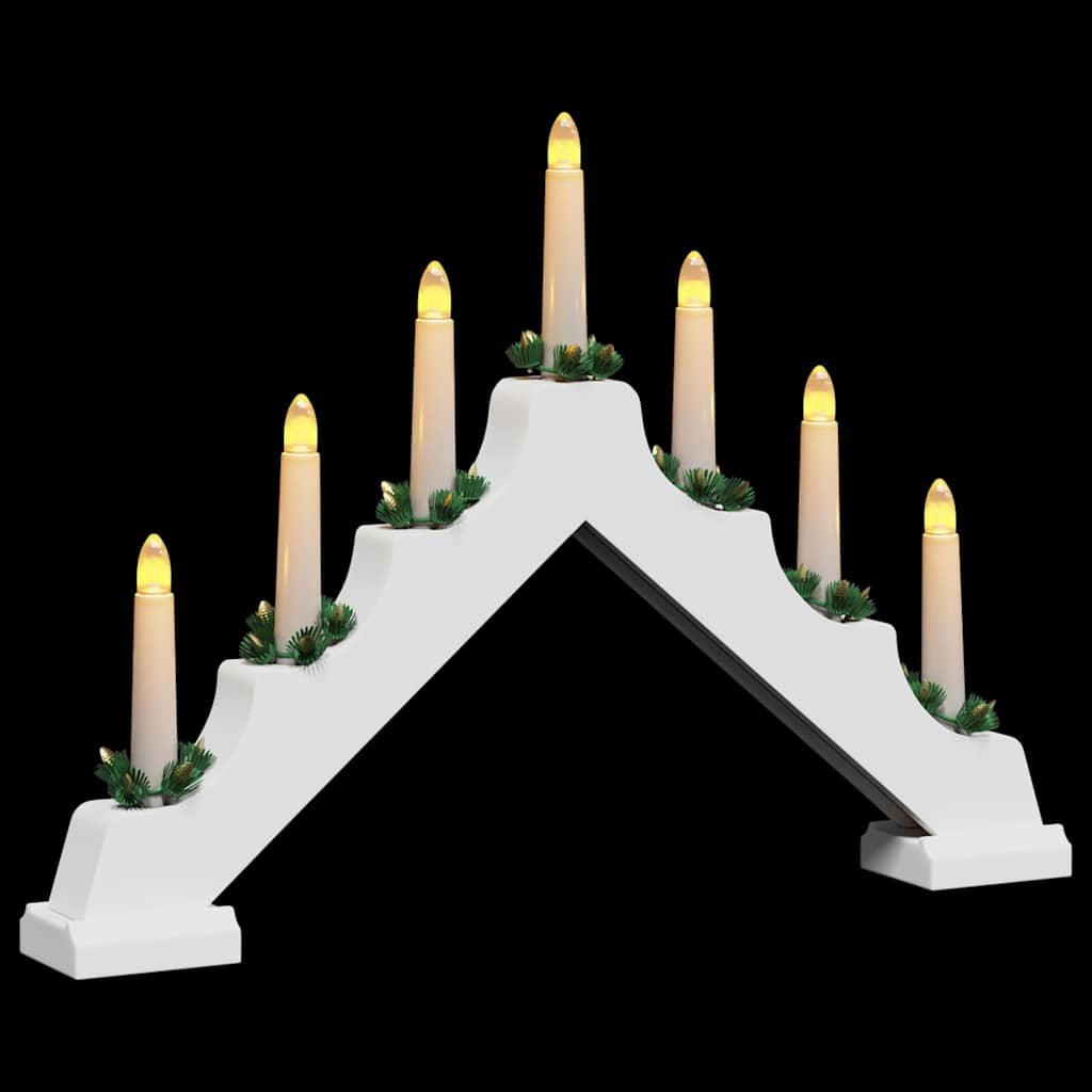 Julelys bro 7 LED'er Varm hvid 39.5 x 5 x 29 cm