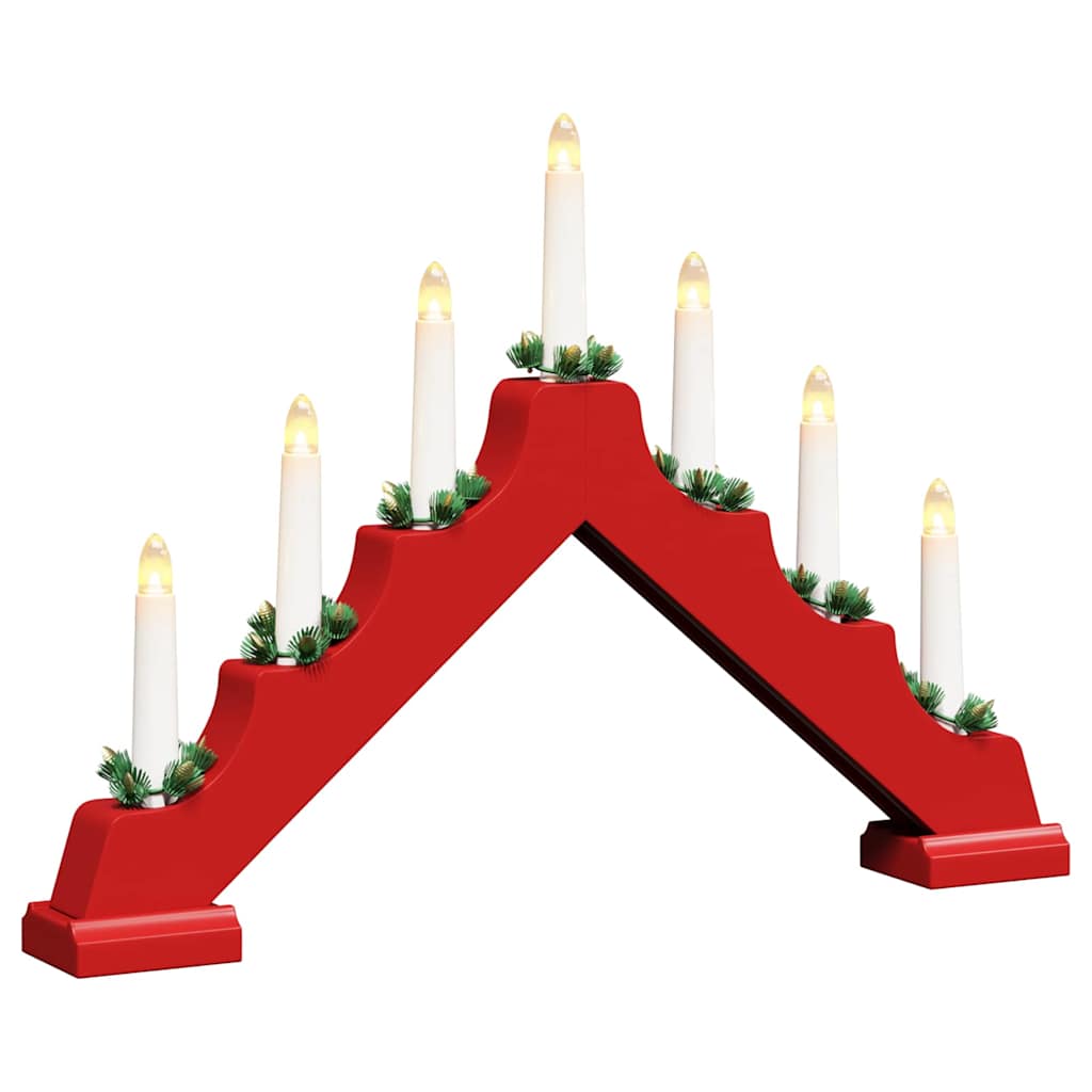 Julelys bro 3 stk. 7 LED'er Varm hvid 39.5 x 5 x 29 cm