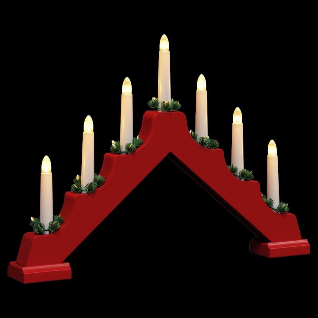 Julelys bro 3 stk. 7 LED'er Varm hvid 39.5 x 5 x 29 cm