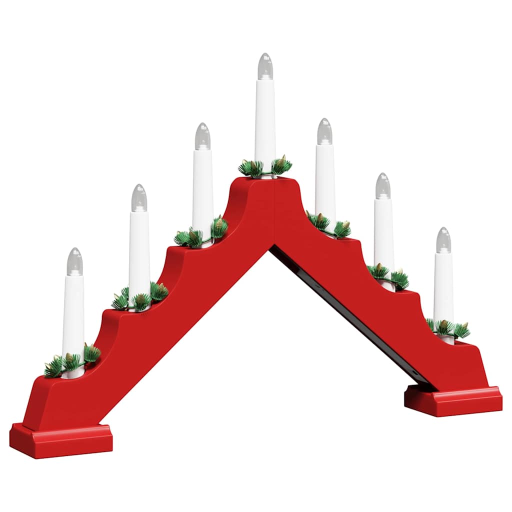 Julelys bro 3 stk. 7 LED'er Varm hvid 39.5 x 5 x 29 cm