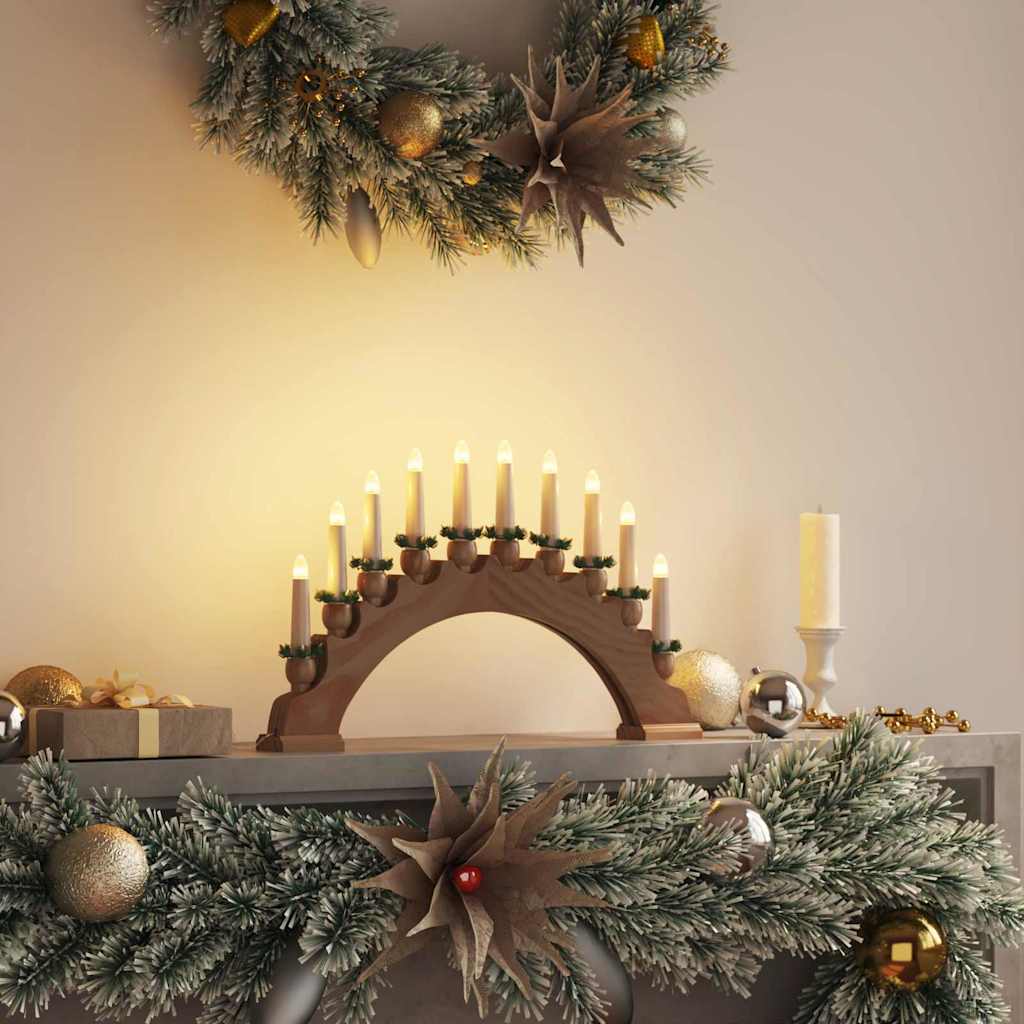 Julelys Bue med 10 LED Lys LED'er Varm hvid 47 x 5 x 29 cm