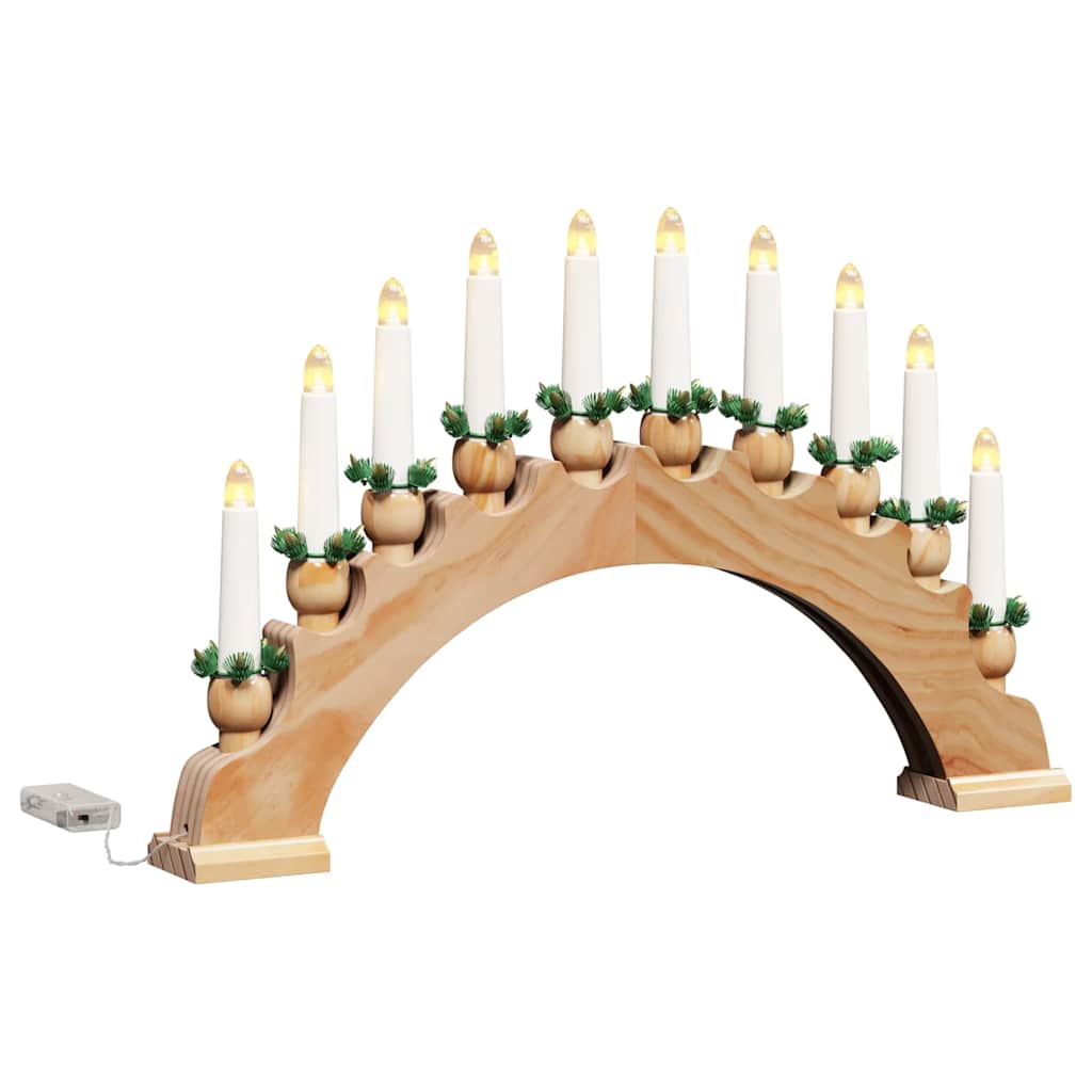 Julelys Bue med 10 LED Lys LED'er Varm hvid 47 x 5 x 29 cm