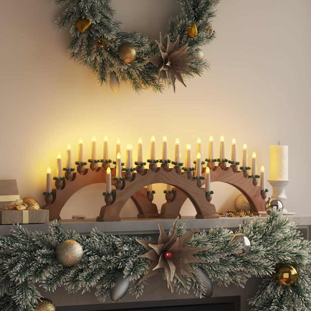 Julelys Bue med 10 LED Lys 3 stk. LED'er Varm hvid