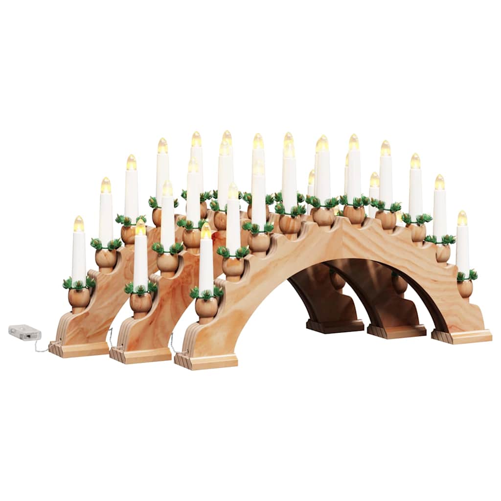 Julelys Bue med 10 LED Lys 3 stk. LED'er Varm hvid