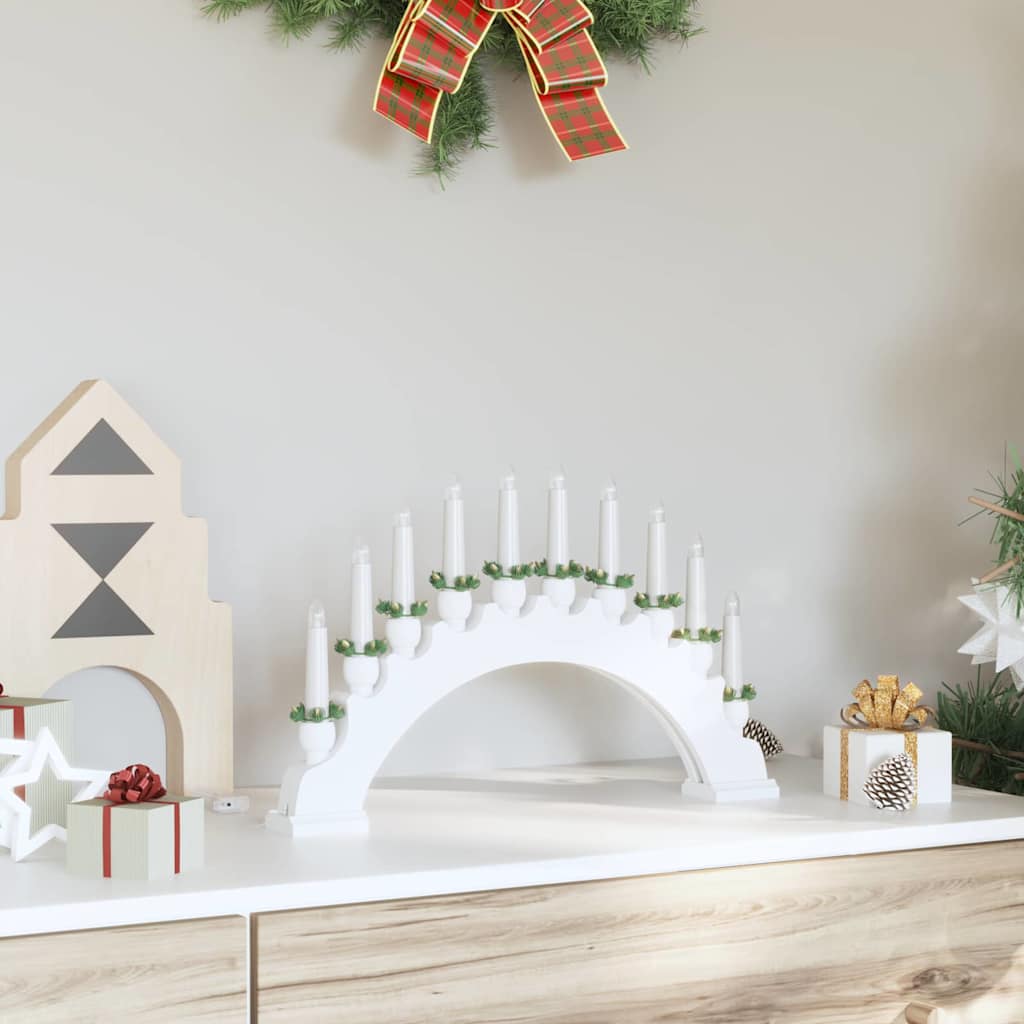 Julelys Bue med 10 LED Lys LED'er Varm hvid 47 x 5 x 29 cm