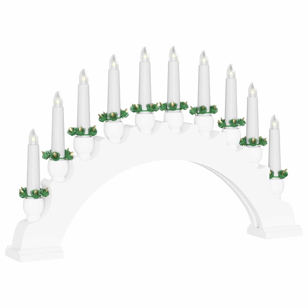 Julelys Bue med 10 LED Lys 3 stk. LED'er Varm hvid