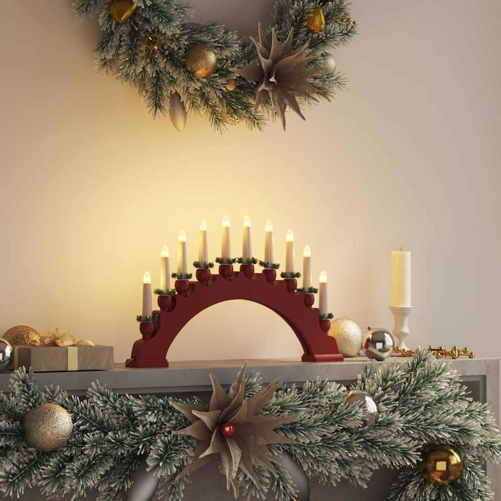 Julelys Bue med 10 LED Lys LED'er Varm hvid 47 x 5 x 29 cm
