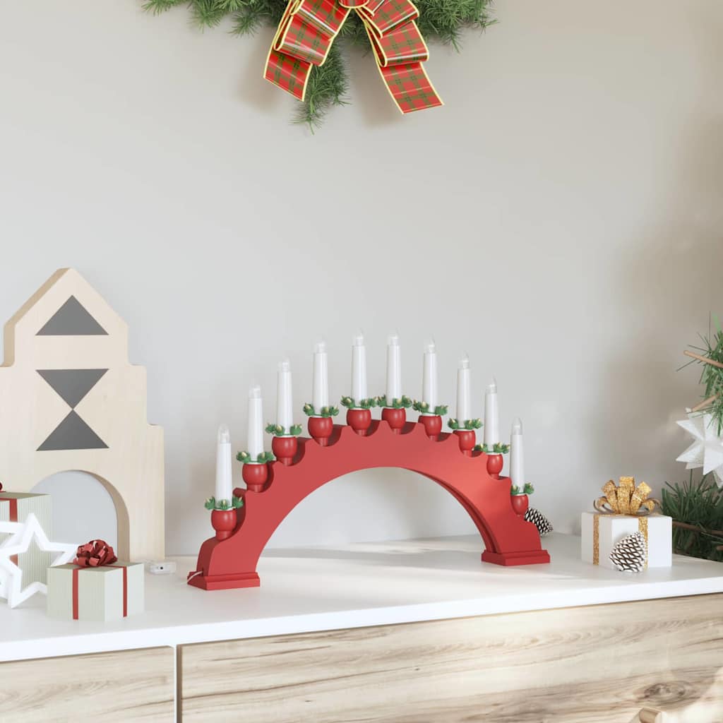 Julelys Bue med 10 LED Lys LED'er Varm hvid 47 x 5 x 29 cm