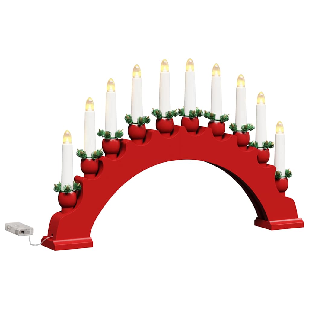 Julelys Bue med 10 LED Lys LED'er Varm hvid 47 x 5 x 29 cm