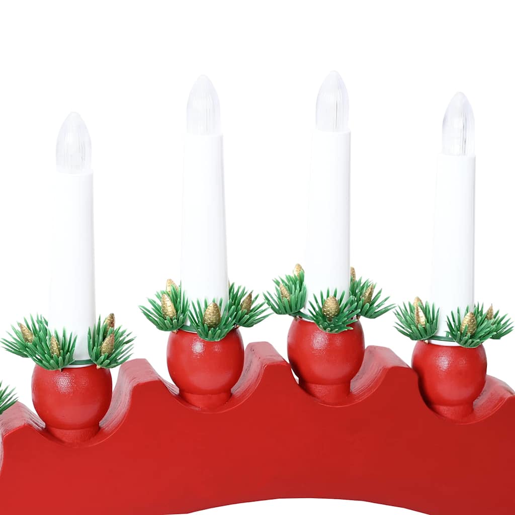 Julelys Bue med 10 LED Lys 3 stk. LED'er Varm hvid
