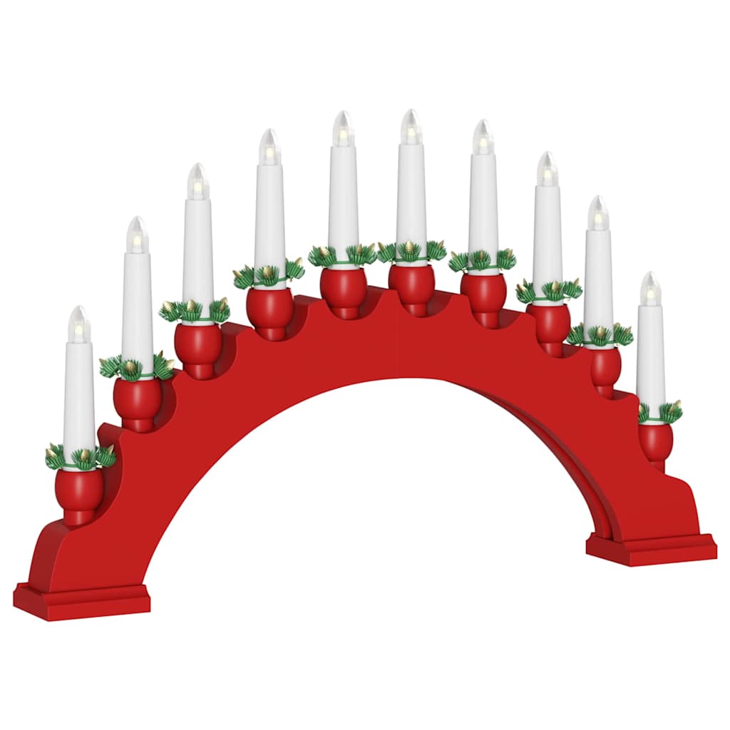 Julelys Bue med 10 LED Lys 3 stk. LED'er Varm hvid