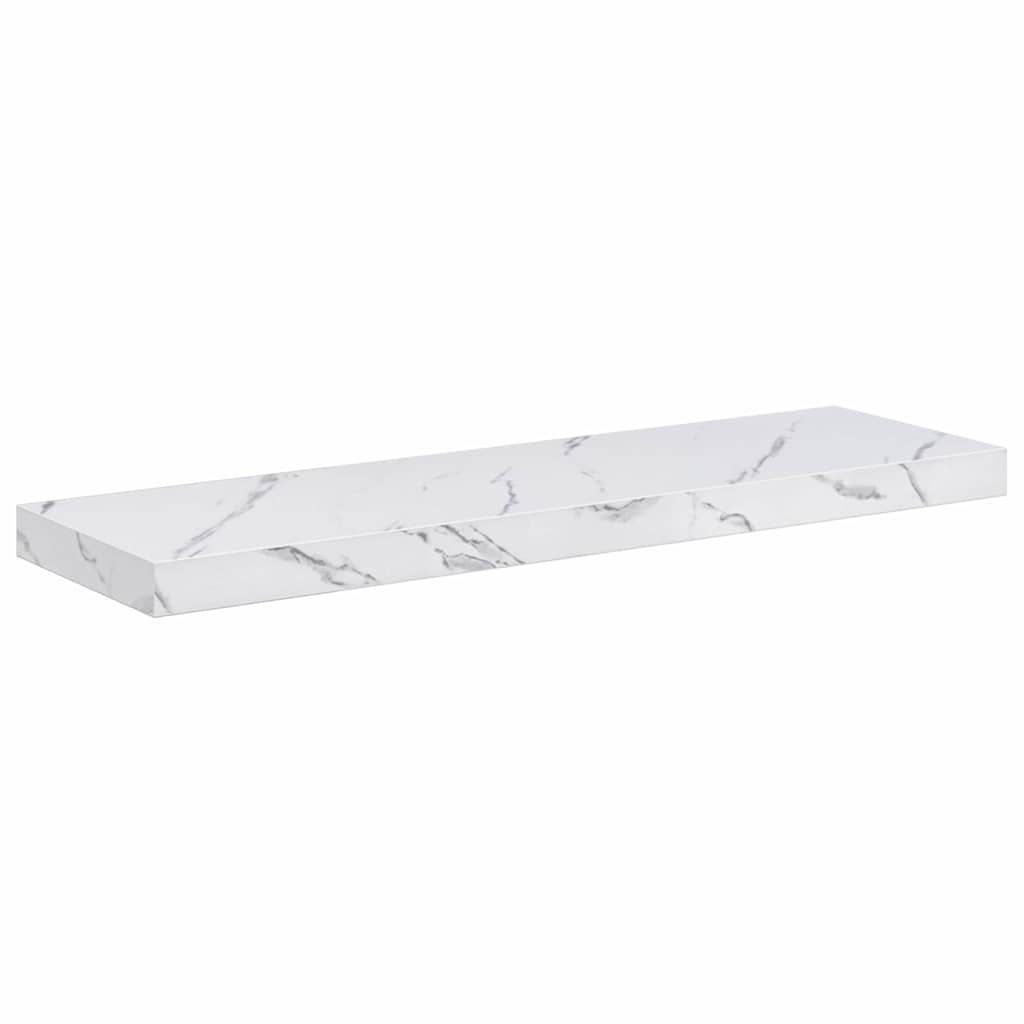 Væghylde Vægmonteret Hvid marmor 80 x 23,5 x 3,8 cm