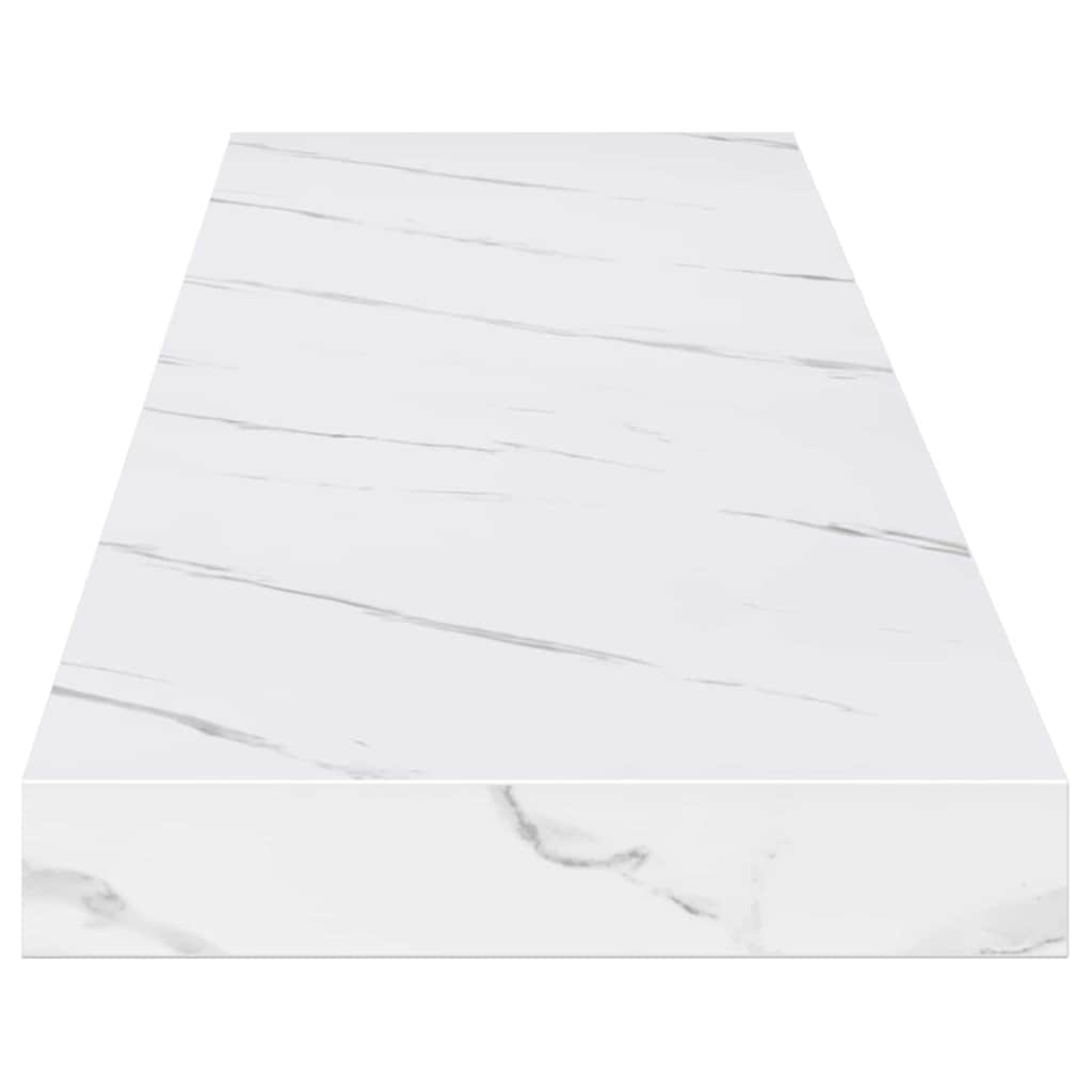 Væghylde Vægmonteret Hvid marmor 120 x 23,5 x 3,8 cm