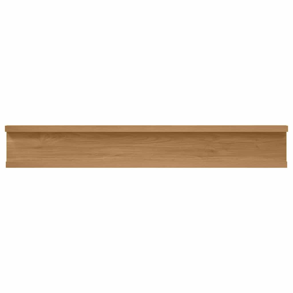 Væghylde 2 stk. Brun 60 x 9 x 3 cm Konstrueret træ