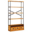 5-etagers bogreol Naturfarvet 100 x 30 x 180 cm