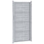 Haveport 85 x 196 cm Rustfrit stål Sølv Låses