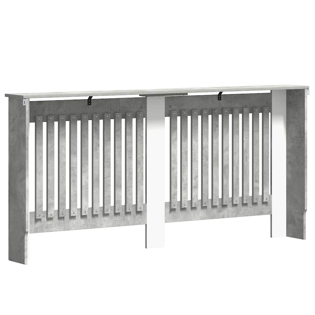 Radiatorcover Betongrå 172 x 19 x 81,5 cm Konstrueret træ
