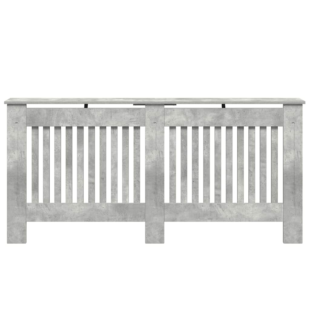Radiatorcover Betongrå 172 x 19 x 81,5 cm Konstrueret træ