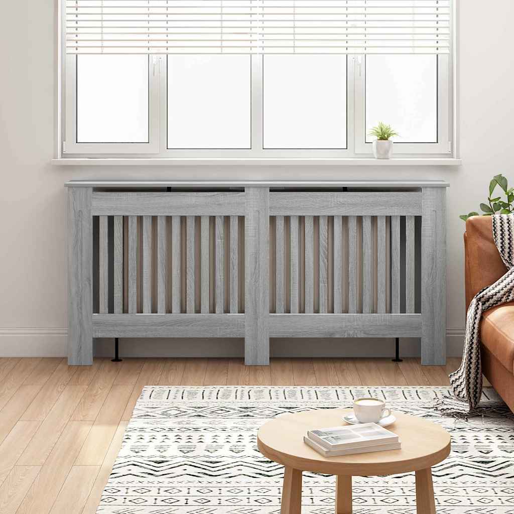 Radiatorcover Grå Sonoma 172 x 19 x 81,5 cm Konstrueret træ