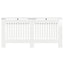 Radiatorcover Hvid højglans 172 x 19 x 81,5 cm Konstrueret træ